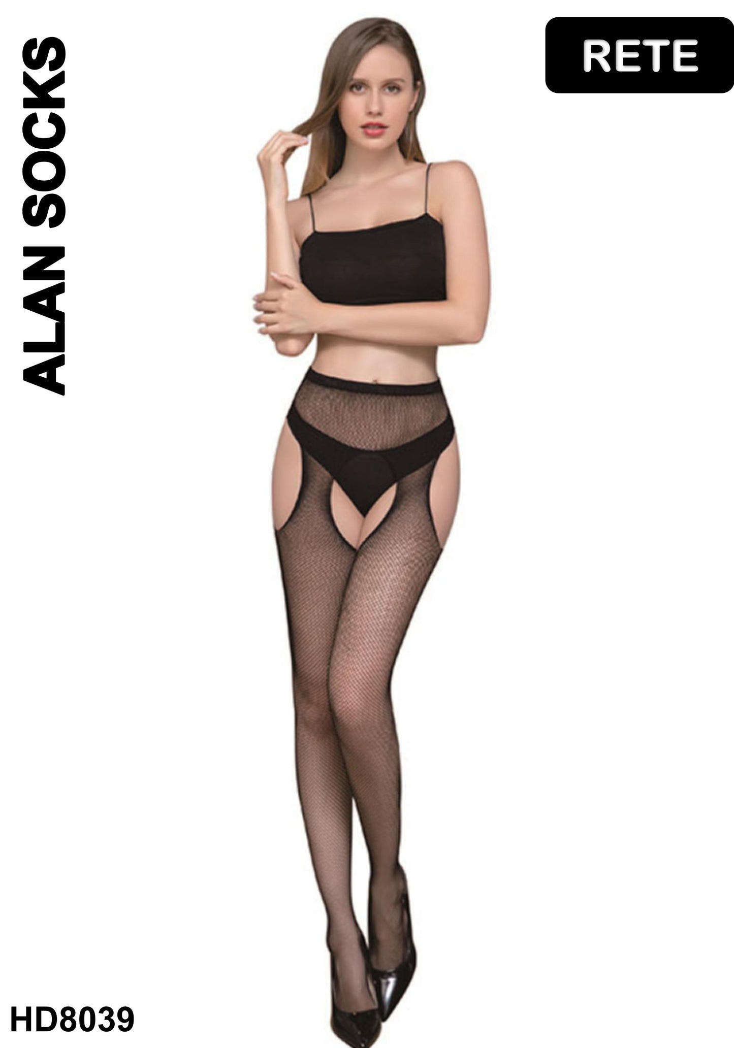 Alansocks reggicalze con calze a rete - HD8039