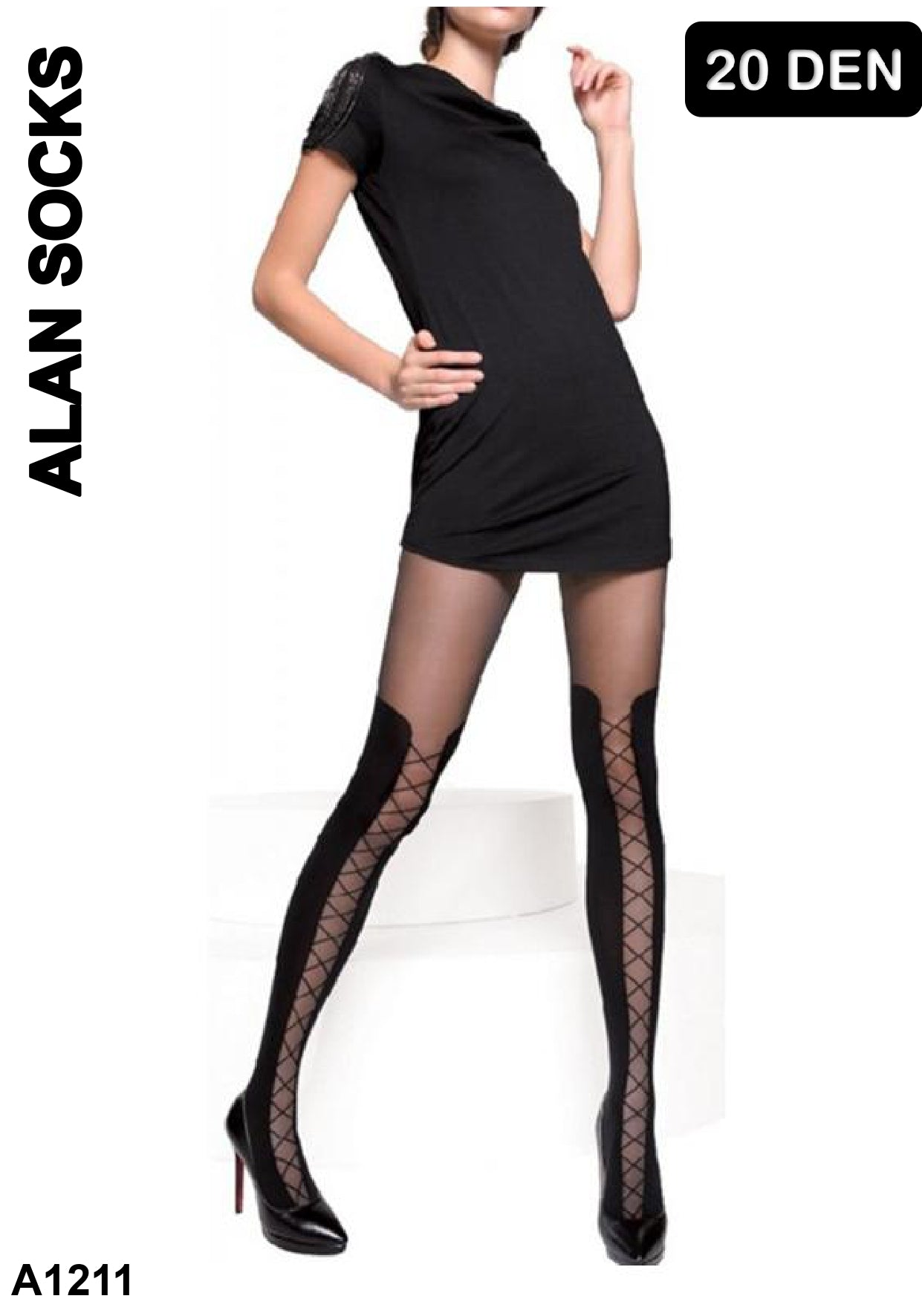 Alansocks collant 20 den moda - A1211