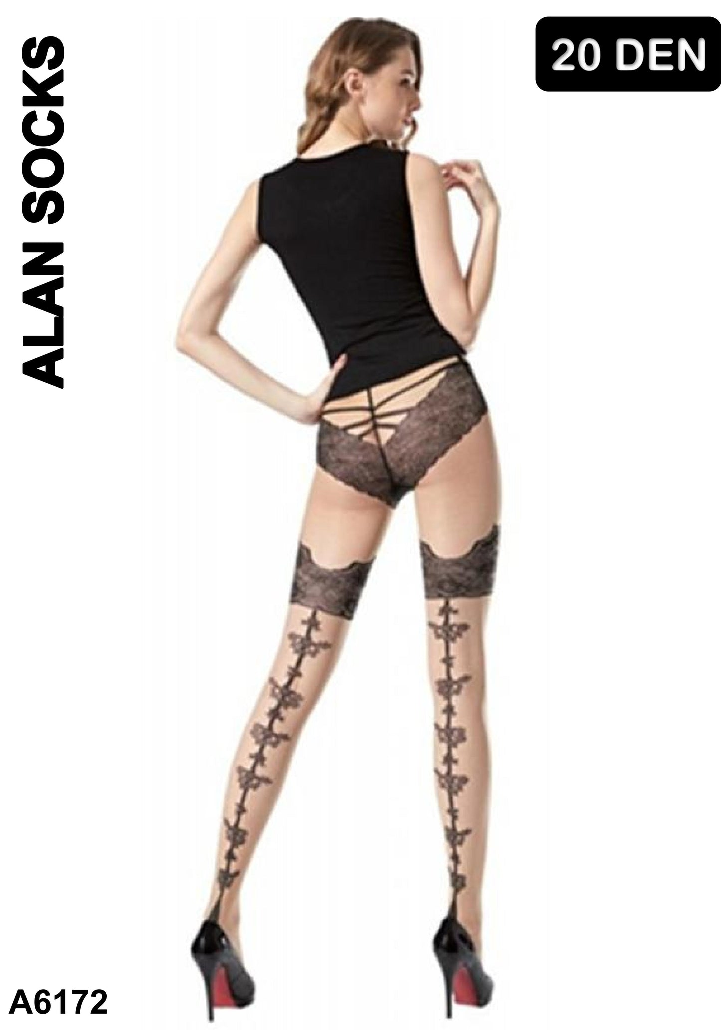 Alansocks collant 20 den moda - A6172
