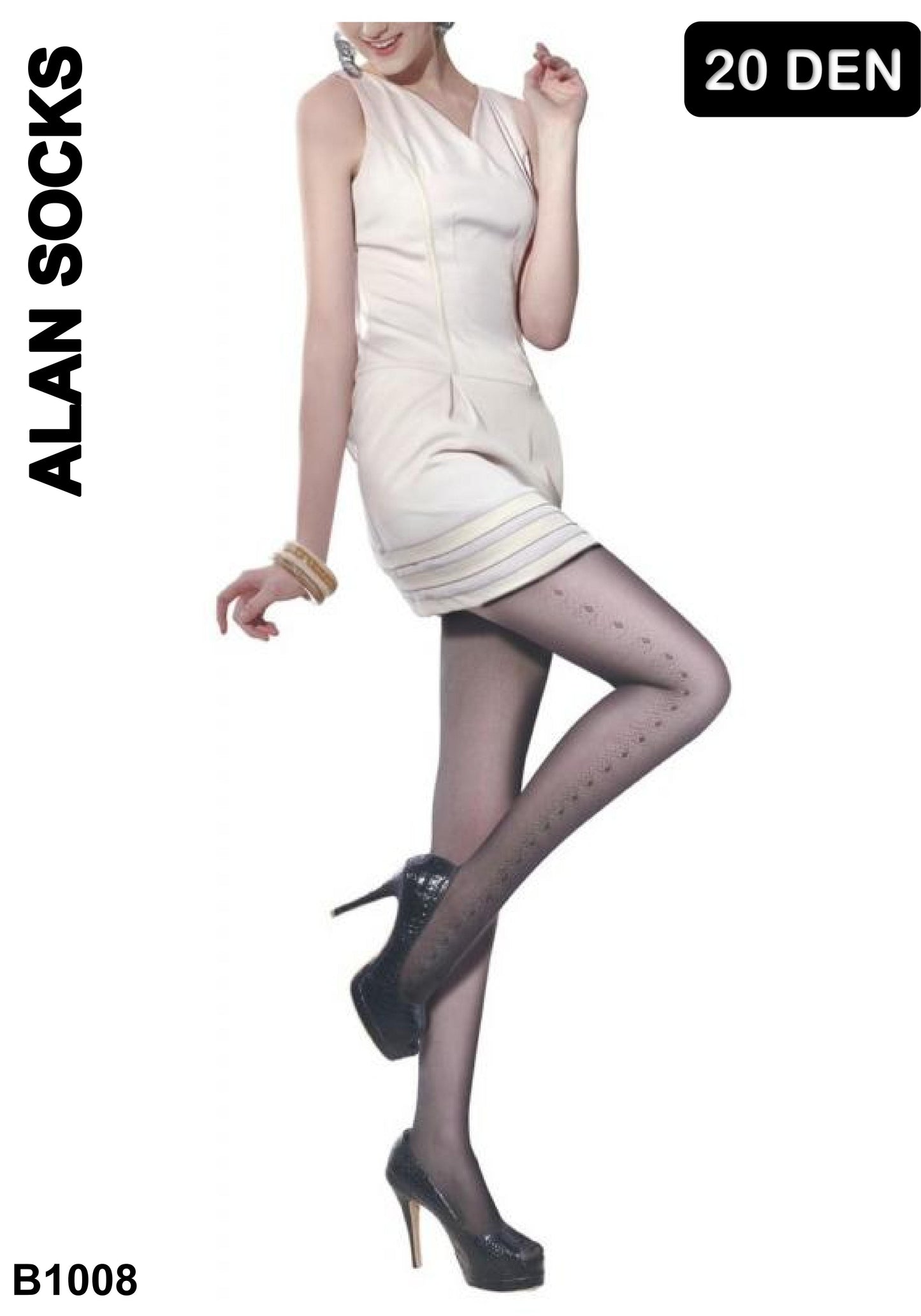 Alansocks collant 20 den moda - B1008