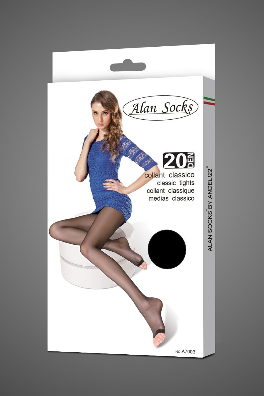 Alansocks collant 20 Den classici peep toe - A7003