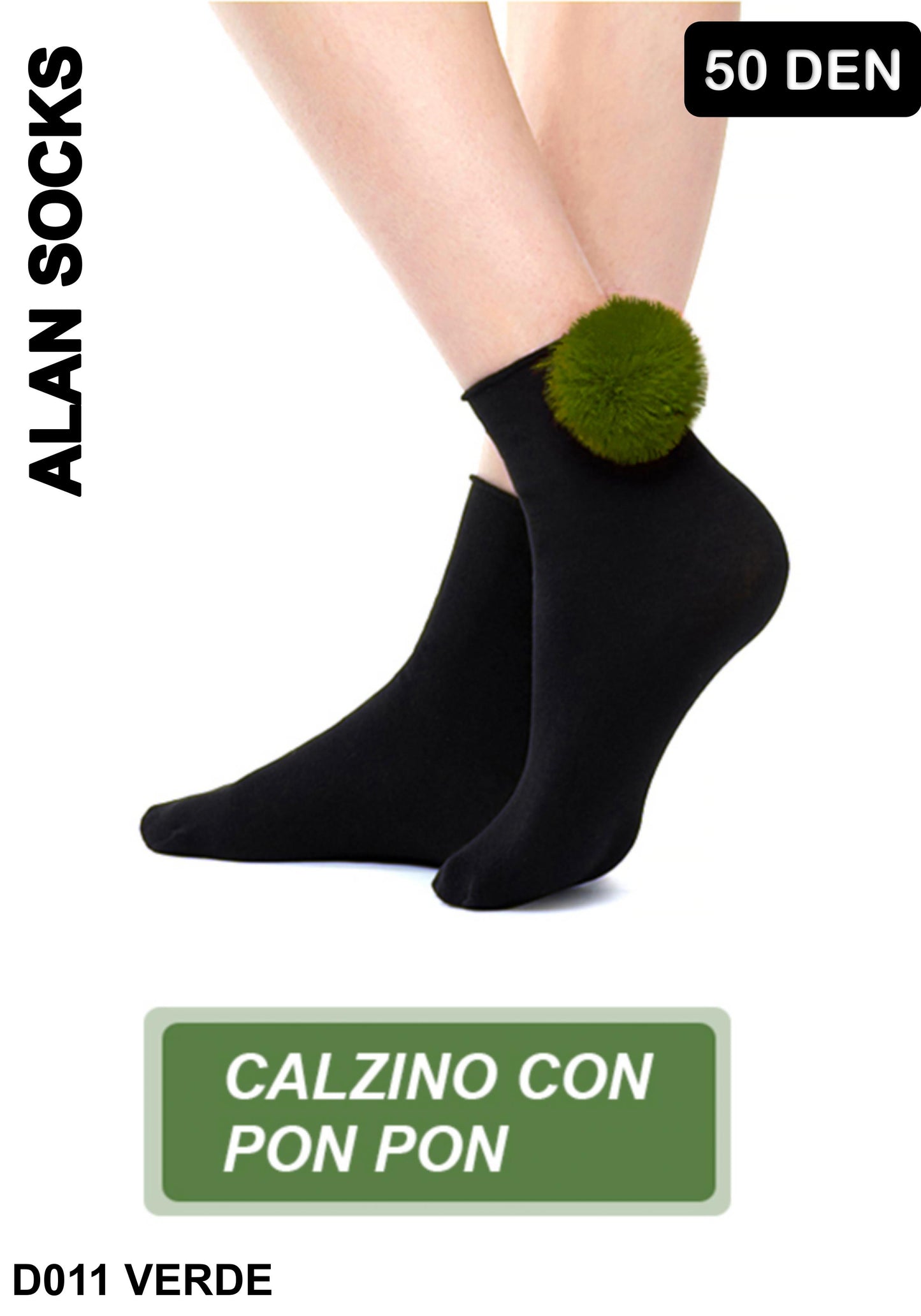 Alansocks calzini corte nylon 50 den da 1 paia - D011