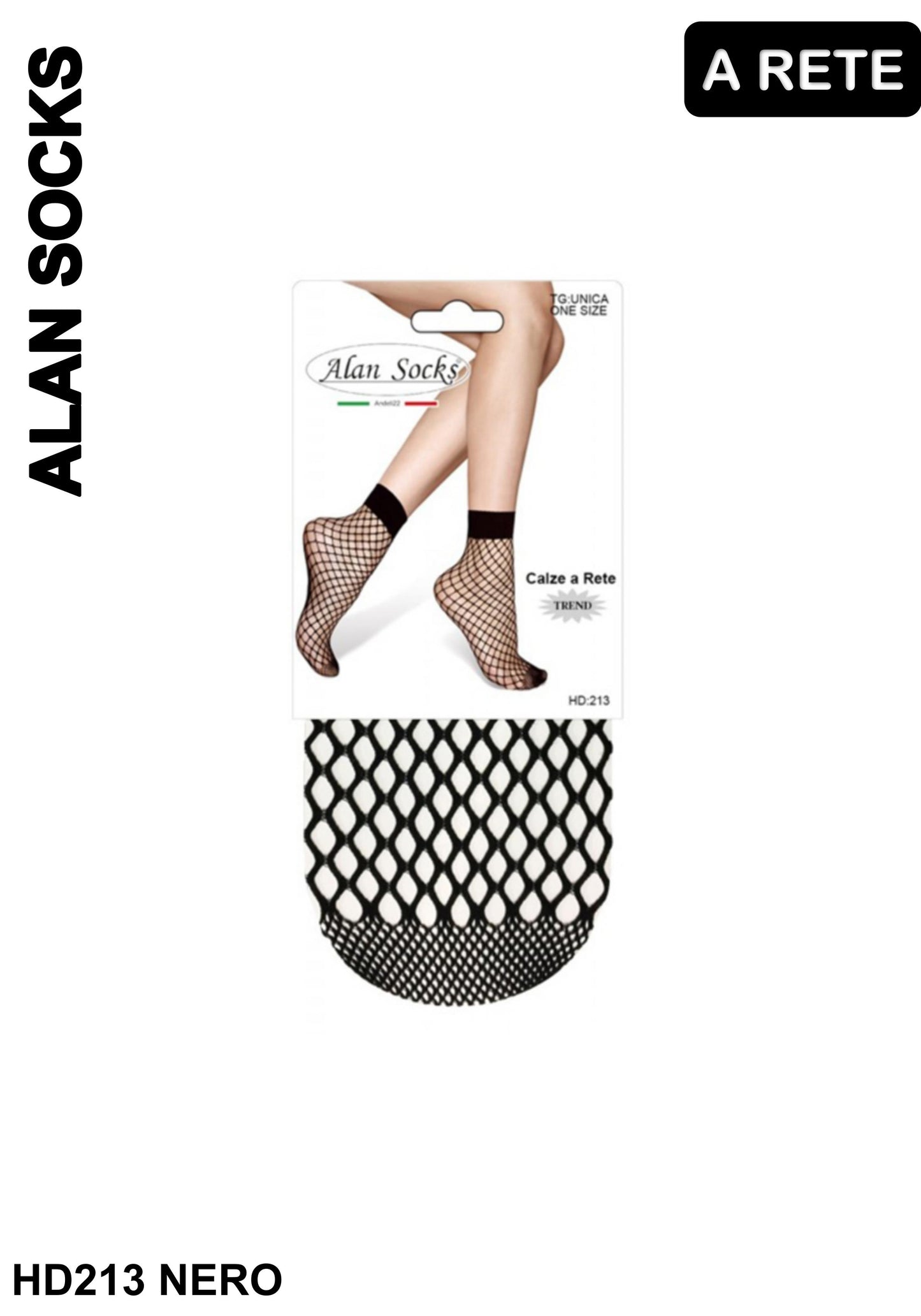 Alansocks calzini corti a rete da 1 paia - HD213