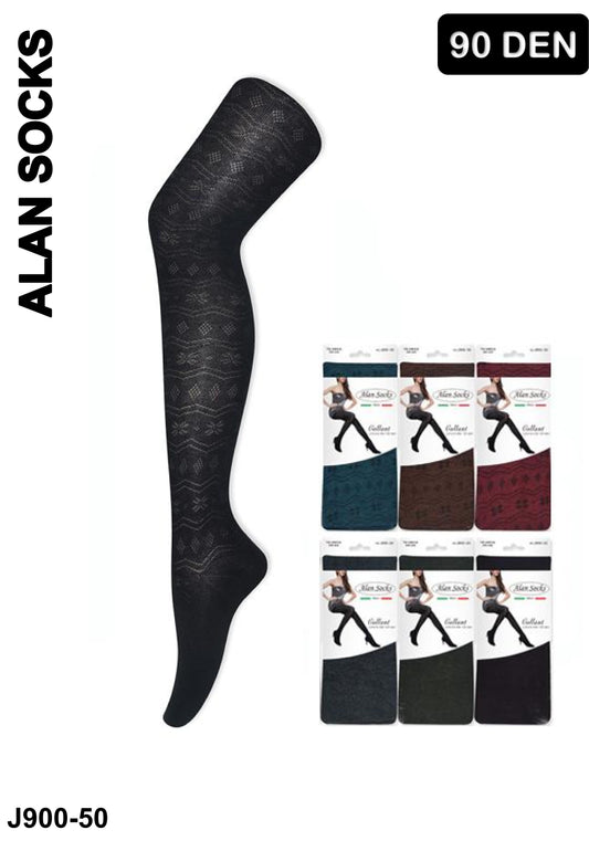 Alansocks collant 90 den moda - J900-50
