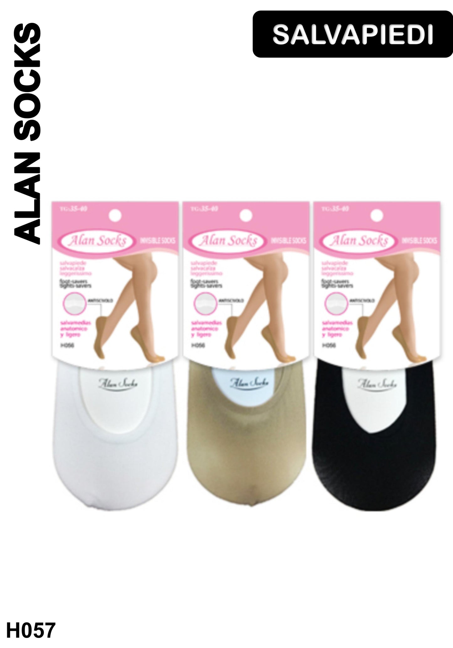 Alansocks salvapiede da donna 1 paia - H056/H057