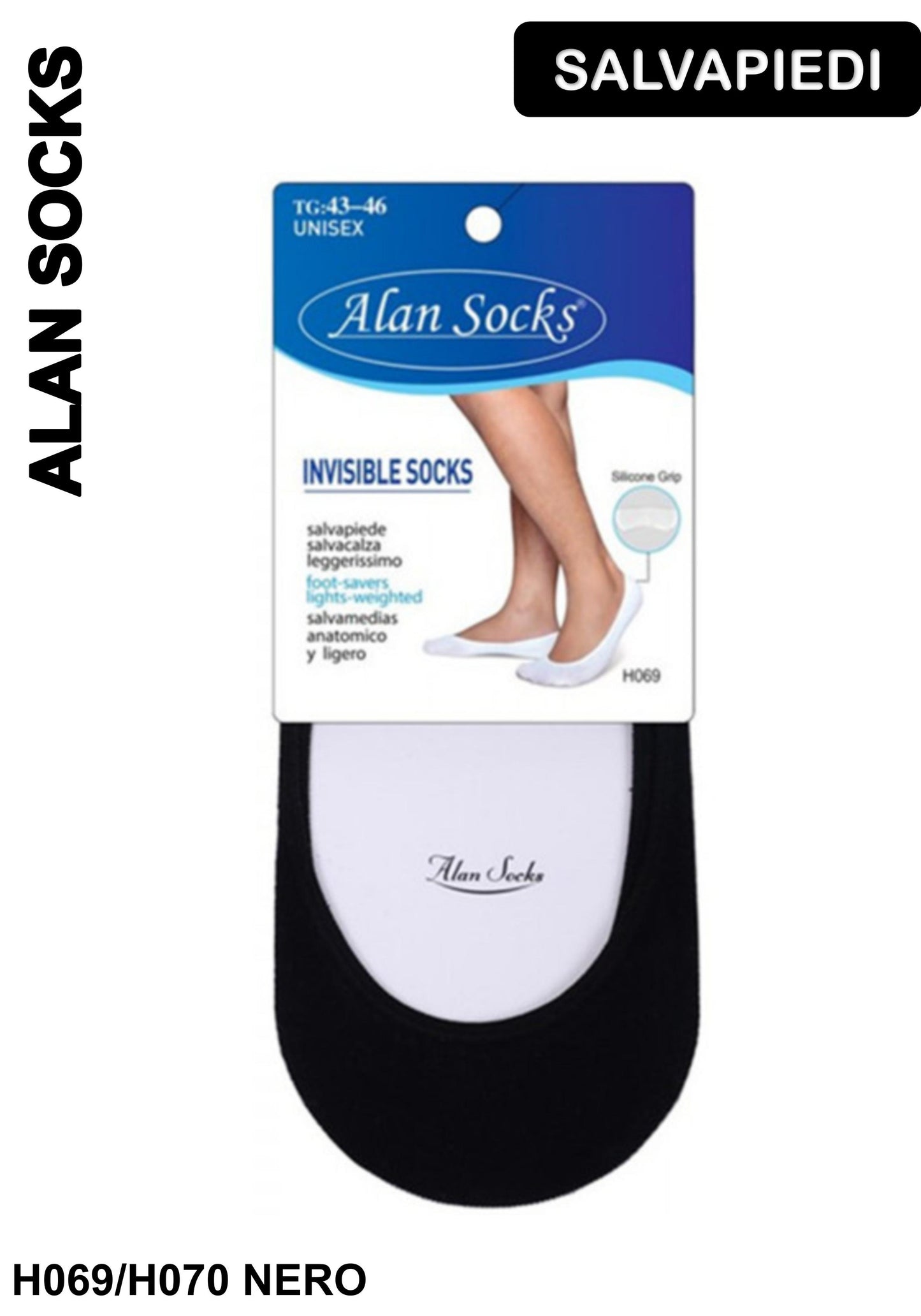 Alansocks salvapiede da uomo 1 paia - H069/H070