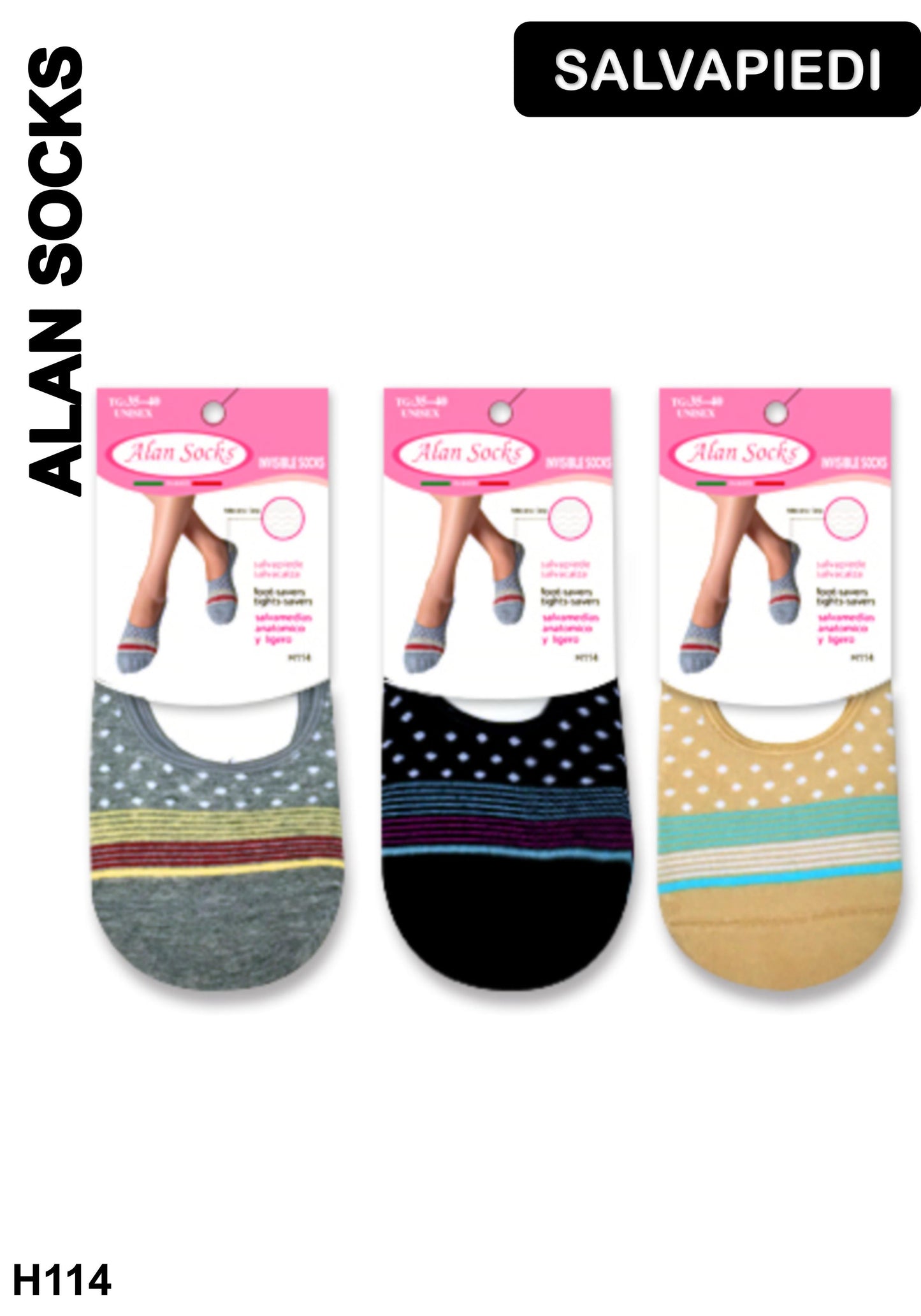 Alansocks salvapiede da donna 1 paia - H114