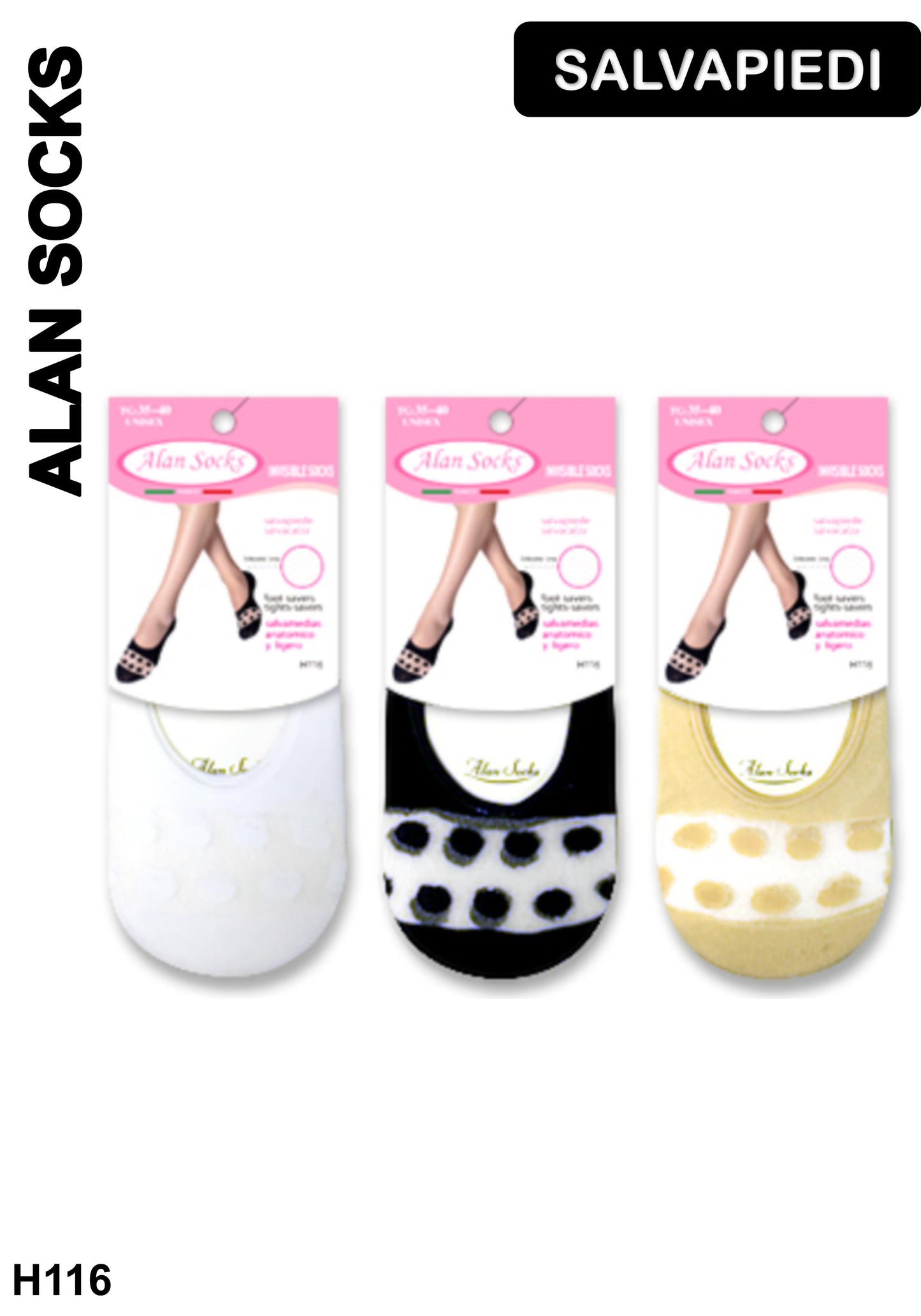 Alansocks salvapiede da donna 1 paia - H116