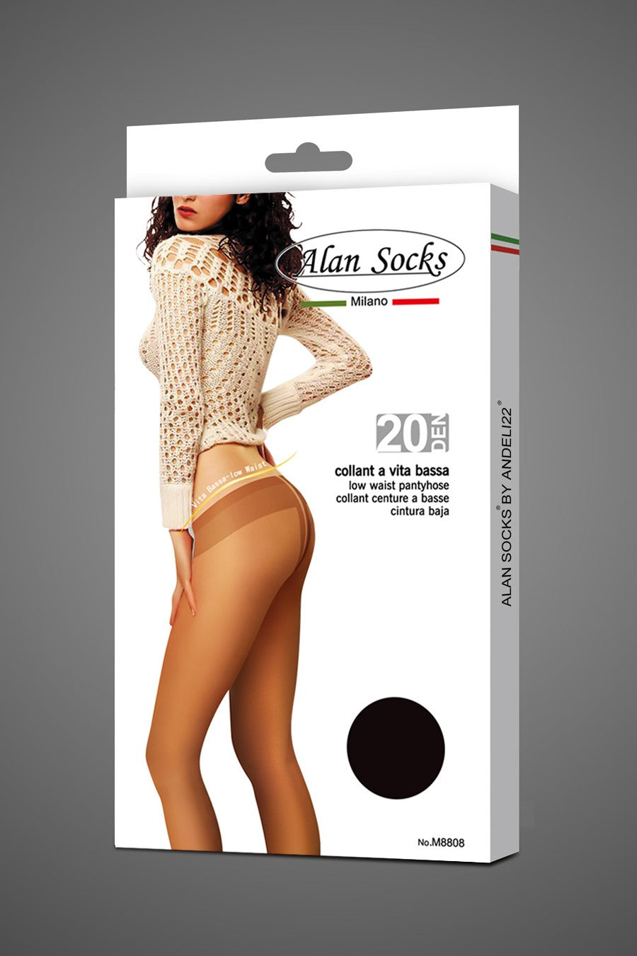 Alansocks collant 20 den classici a vita bassa - M8808