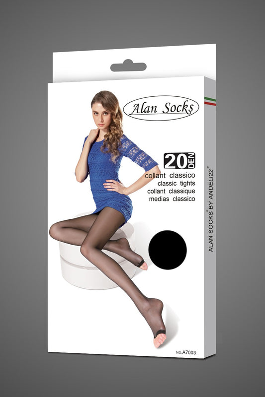 Alansocks collant 20 Den classici peep toe - A7003